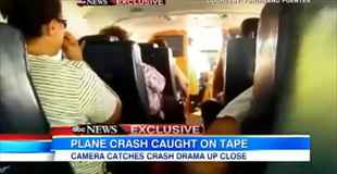 【動画】海に墜落した飛行機の内部映像怖すぎ