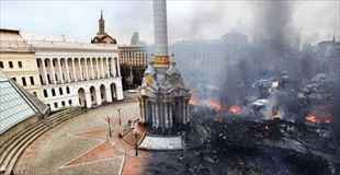 【gif画像】ウクライナの町の暴動ビフォーアフターgif画像