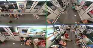 【動画】上海の電車の中で乗客が突然失神したら…