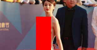 【画像】中国の女優『藍燕』のレッドカーペット衣装がほぼ裸な件ｗｗｗ