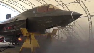 【衝撃動画】戦闘機『F-35B』のガンポットのテスト射撃の動画。