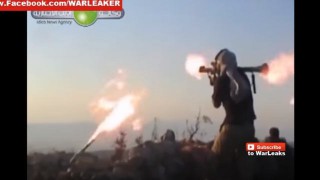 【動画】対戦車ミサイルが目の前に落下とかISISが攻撃に失敗してる動画。