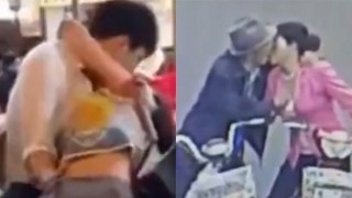 レストランで手マン、路上で生乳揉み・・・（動画）