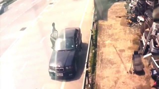【事故動画】路肩に駐停車することがいかに危険かがわかる事故の瞬間動画。